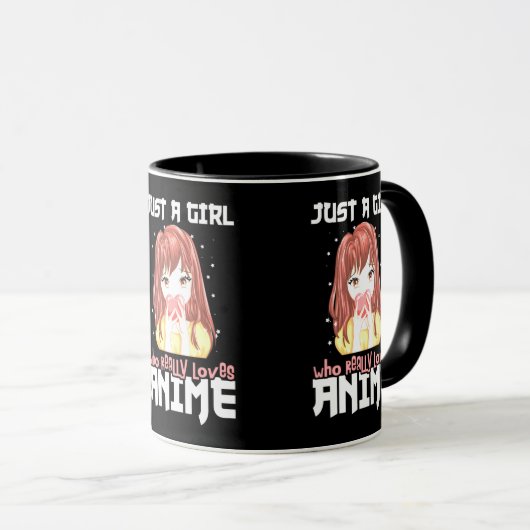 Nur ein Mädchen, das wirklich Anime Liebe Tasse (VorderseiteRechts)