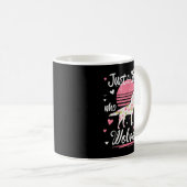 Nur ein Mädchen, das Wölfe Liebe Kaffeetasse (VorderseiteRechts)
