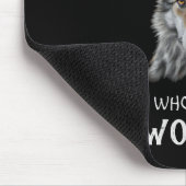 Nur ein Mädchen, das Wölfe Liebe Mousepad (Ecke)