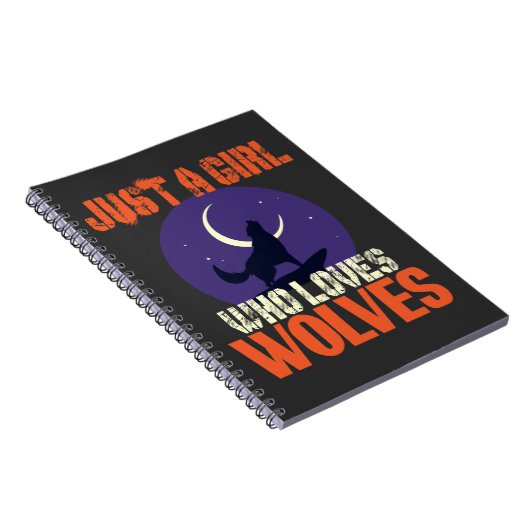 Nur ein Mädchen, das Wölfe Liebe Notizblock (Rechte Seite)