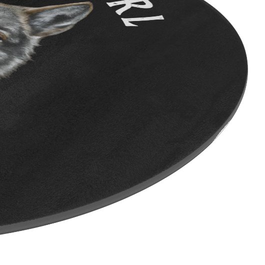 Nur ein Mädchen, das Wölfe Liebe Schneidebrett (Ecke)