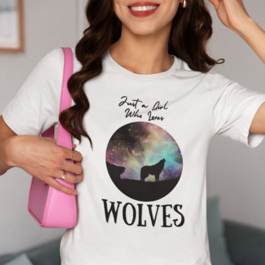 Nur ein Mädchen, das Wölfe Lieben T - Shirt