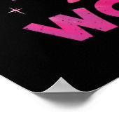 Nur ein Mädchen, das Wölfe Lieben Wasserfarbe Poster (Ecke)