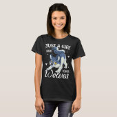 Nur ein Mädchen, das Wölfe liebt T-Shirt (Vorne ganz)