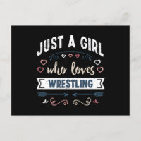 Nur ein Mädchen, das Wrestling Liebe Funny Gifts