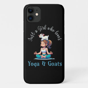 Nur ein Mädchen, das Yoga und Ziegen Liebe Case-Mate iPhone Hülle