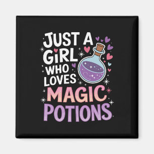 Nur ein Mädchen, das Zaubertrank Liebe Funny Hallo Magnet