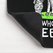 Nur ein Mädchen, das Zebras Lieben Mousepad (Ecke)