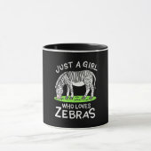 Nur ein Mädchen, das Zebras Lieben Tasse (Zentrum)