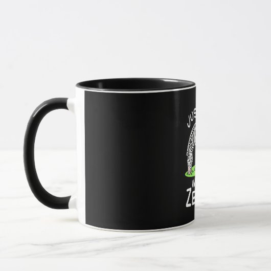 Nur ein Mädchen, das Zebras Lieben Tasse (Links)