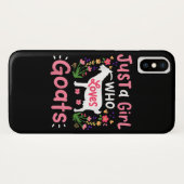Nur ein Mädchen, das Ziegen Liebe Case-Mate iPhone Hülle (Rückseite (Horizontal))