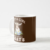Nur ein Mädchen, das Ziegen Liebe niedliche Wasser Kaffeetasse (Vorderseite Links)