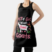 Nur ein Mädchen, das Ziegen Liebe Schürze (InSitu)