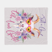 Nur ein Mädchen, das Ziegen Lieben | GetYerGoat™ Fleecedecke (Vorderseite (Horizontal))