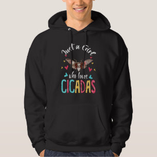Nur ein Mädchen, das Zikaden Liebt, passendes flor Hoodie