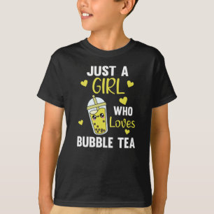 Nur ein Mädchen Die Blase Tee Lieben Lila Kawaii
