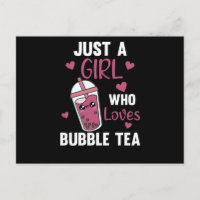 Nur ein Mädchen Die Blase Tee Lieben Lila Kawaii