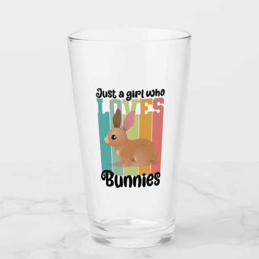 Nur ein Mädchen, die Bunnies Ostersonne Lieben Nie Glas (Vorderseite)