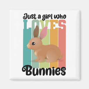 Nur ein Mädchen, die Bunnies Ostersonne Lieben Nie Magnet