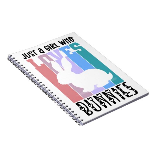 Nur ein Mädchen, die Bunnies Ostersonne Lieben Nie Notizblock (Rechte Seite)