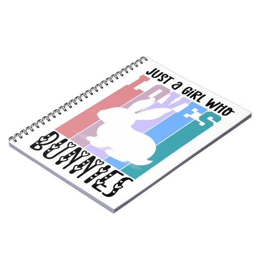 Nur ein Mädchen, die Bunnies Ostersonne Lieben Nie Notizblock (Linke Seite)