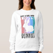Nur ein Mädchen, die Bunnies Ostersonne Lieben Nie Sweatshirt (Vorderseite)