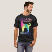 Nur ein Mädchen, die Cavapoos Funny Cavapoo Lover T-Shirt (Vorne ganz)
