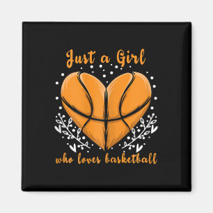 Nur ein Mädchen, die Liebe Basketball Sport Frauen Magnet
