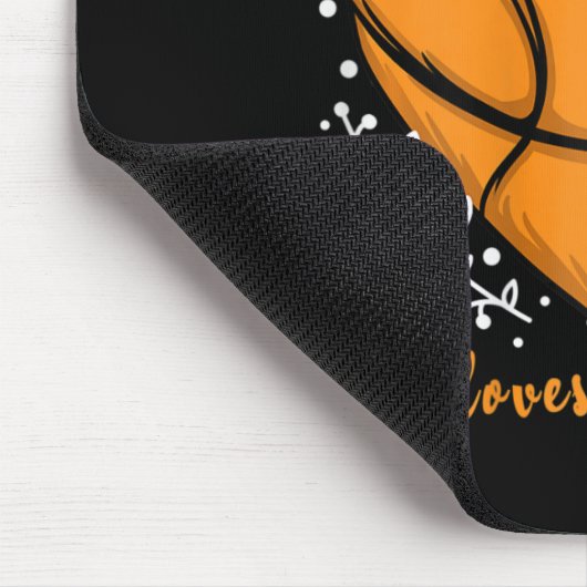Nur ein Mädchen, die Liebe Basketball Sport Frauen Mousepad (Ecke)