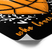 Nur ein Mädchen, die Liebe Basketball Sport Frauen Poster (Ecke)