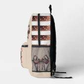 Nur ein Mädchen, die Liebe Fußball-Uni Bow Coquett Bedruckter Rucksack (Rechts)