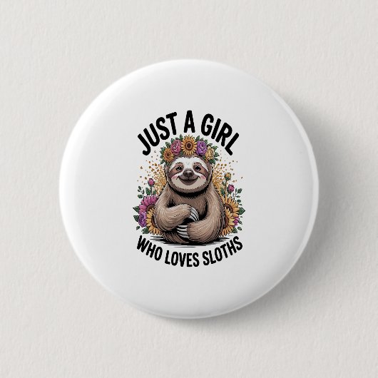 Nur ein Mädchen, die Liebe schläft Button (Vorderseite)