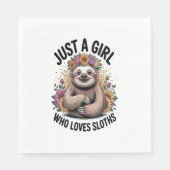 Nur ein Mädchen, die Liebe schläft Serviette (Vorderseite)