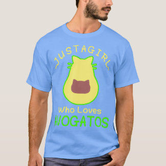 Nur ein Mädchen, die Lieben Avogatos Avocado Cat V T-Shirt