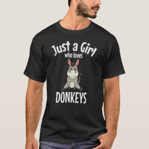 Nur ein Mädchen, die Lieben Donkeys Mule Bauer Her T-Shirt