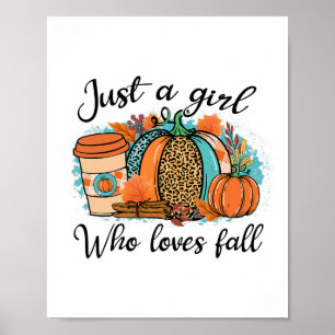 Nur ein Mädchen, die Lieben fallen Pumpen Gewürz L Poster
