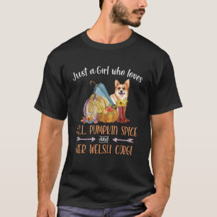 Nur ein Mädchen, die Lieben fallen Pumpkin Gewürz  T-Shirt