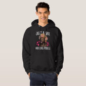 Nur ein Mädchen, die Lieben Pit Bulls Hund Liebe o Hoodie (Vorne ganz)