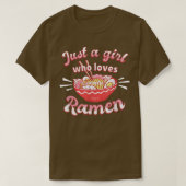 Nur ein Mädchen, die Lieben Ramen Anime Kawaii Jap T-Shirt (Design vorne)