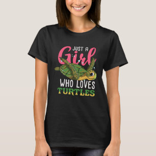 Nur ein Mädchen, die Lieben Schildkröten Frauen Me T-Shirt