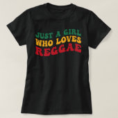 Nur ein Mädchen, die Reggae Groovy Women Rasta Pr. T-Shirt (Design vorne)
