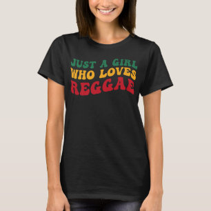 Nur ein Mädchen, die Reggae Groovy Women Rasta Pr. T-Shirt