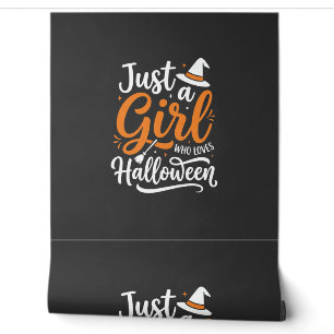Nur ein Mädchen Halloween-Vektorkunst Tapete