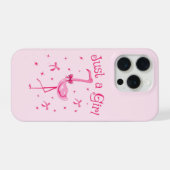 “‘Nur ein Mädchen’ iPhone Hülle (Rückseite (Horizontal))