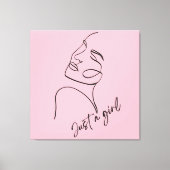 NUR EIN MÄDCHEN LEINWANDDRUCK (Vorderseite)