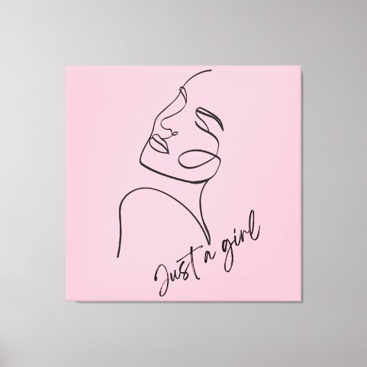 NUR EIN MÄDCHEN LEINWANDDRUCK (Vorderseite)