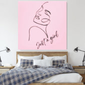 NUR EIN MÄDCHEN LEINWANDDRUCK (Insitu (Schlafzimmer))