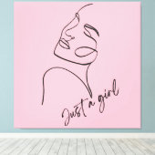 NUR EIN MÄDCHEN LEINWANDDRUCK (Insitu (Holzboden))