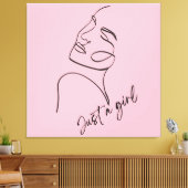 NUR EIN MÄDCHEN LEINWANDDRUCK (Insitu (Wohnzimmer))