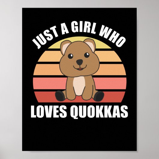 Nur ein Mädchen Lieben The Quokka - Sweet Quokka Poster (Vorne)